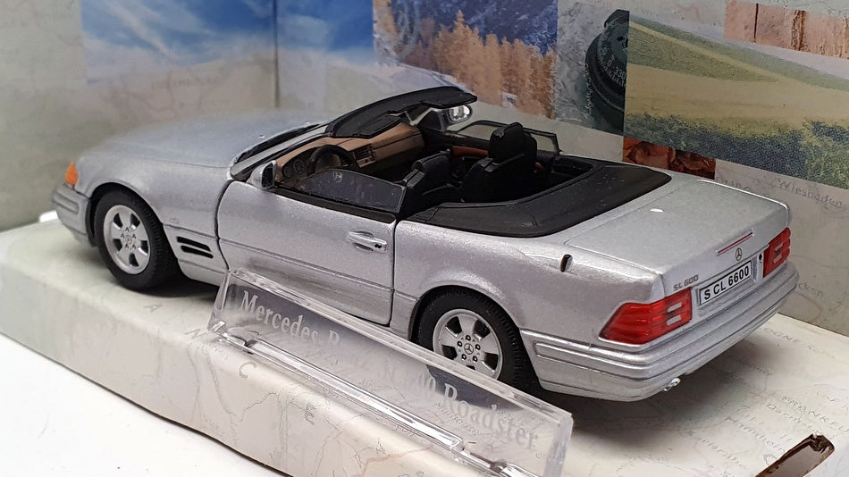 Cararama 1/43 Scale Diecast 00251 - Mercedes Benz SL600 Roadster - Silver