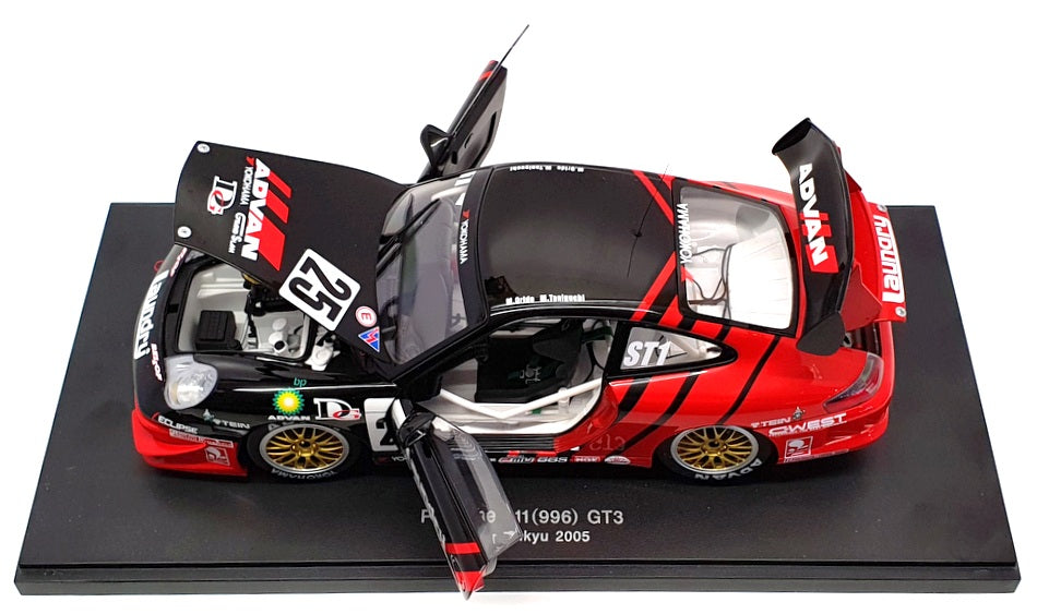 Autoart 1/18 Scale 80587 Porsche 911 (996) GT3 #25 Super Taikyu 2005 - Red/Black