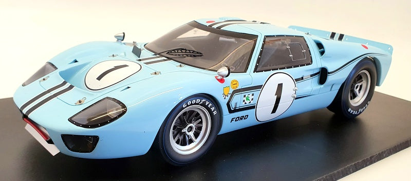 Spark 1/18 Scale Model Car 18S470 - 1967 Ford GT40 Mk 2B #1 Winner 12H Rheims