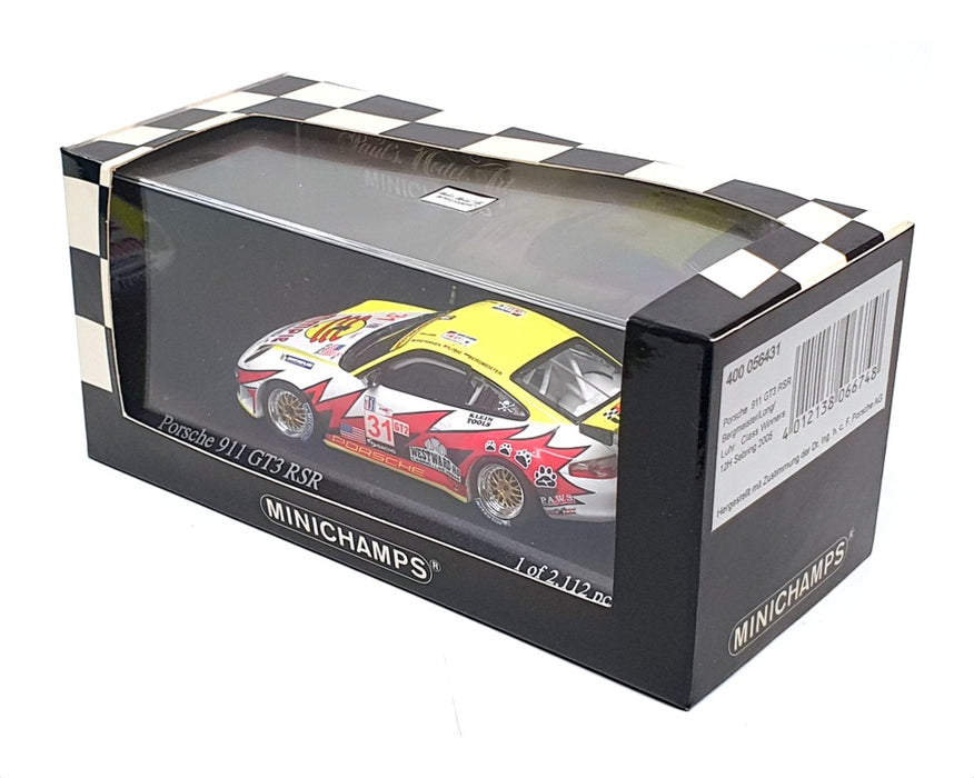 Minichamps 1/43 Scale 400 056431 - Porsche 911 GT3-RSR 12h Sebring 2005