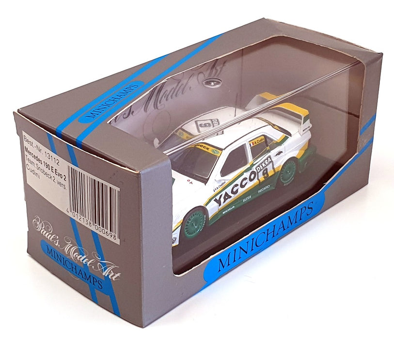 Minichamps 1/43 Scale 13112 - Mercedes 190 E Evo 2 Snobeck 2 Vers. Cudini