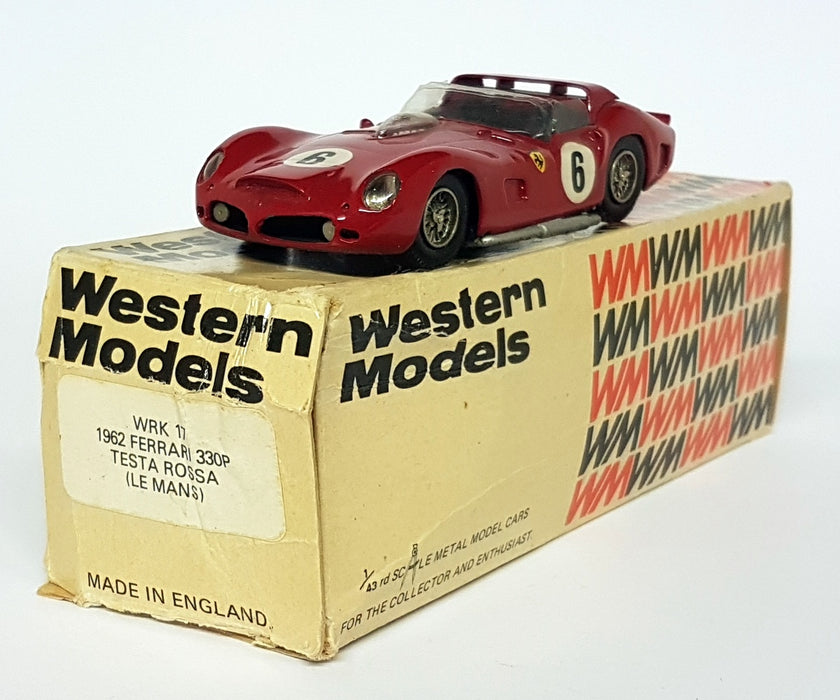 Western Models 1/43 Scale White Metal - WRK17 1962 Ferrari 330P Testa Rossa LM