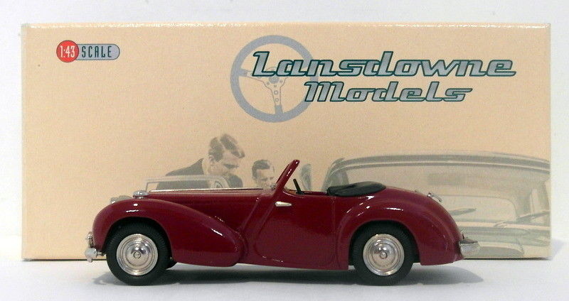 Lansdowne Models 1/43 Scale LDM37 - 1949 Triumph 2000 Roadster Bergerac - Maroon