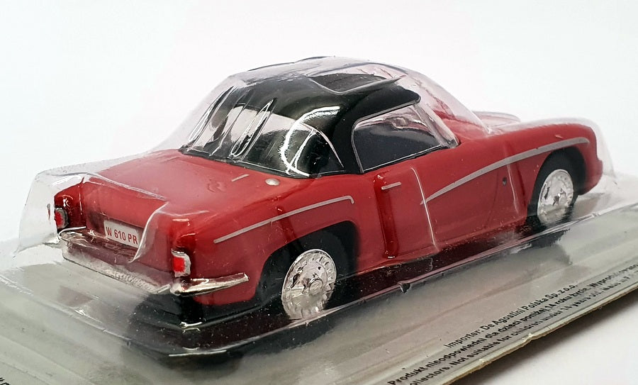 Altaya 1/43 Scale Model Car AL30121J - Syrena Sport - Red/Black