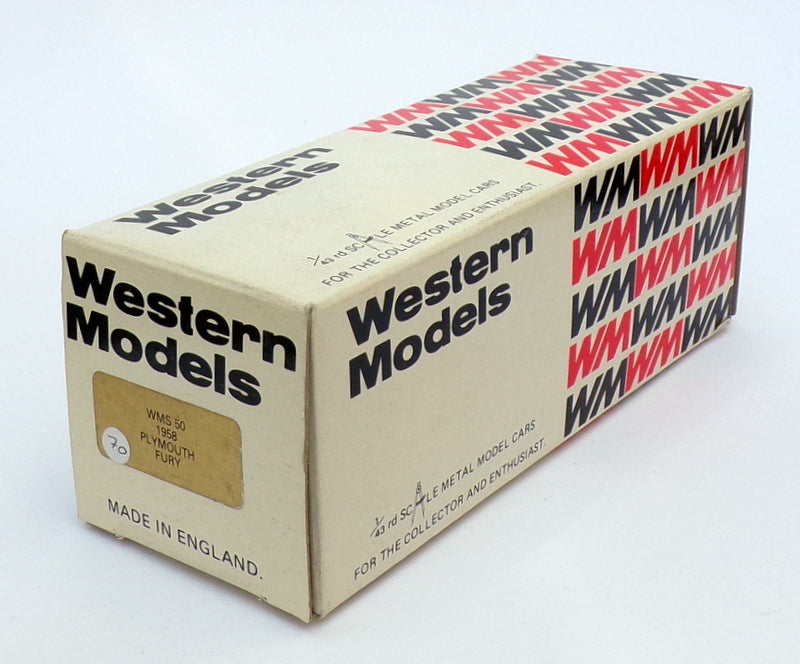 Western Models 1/43 Scale WMS50 - 1958 Plymouth Fury - Cream