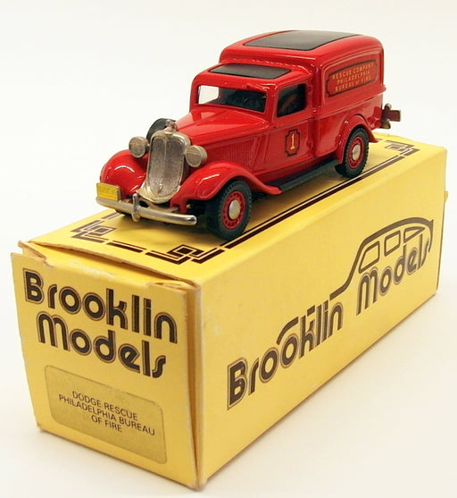 Brooklin 1/43 Scale BRK16 037 - 1936 Dodge Van Philadelphia Bureau Of Fire