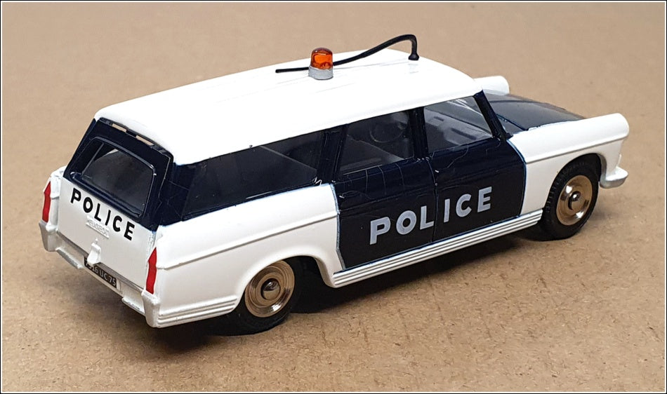 Atlas Dinky Toys Appx 11cm Long 1429 - Break Peugeot 404 Police - Black/White