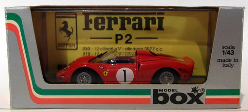 Box Model 1/43 Scale Diecast 8448 - Ferrari 330 P2 #1 Nurburgring 1965 - Red