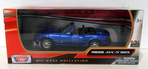 Motor Max 1/24 Scale Diecast 73262BLU - Mazda MX5 Miata - Blue