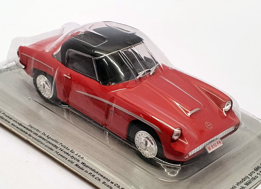 Altaya 1/43 Scale Model Car AL30121J - Syrena Sport - Red/Black