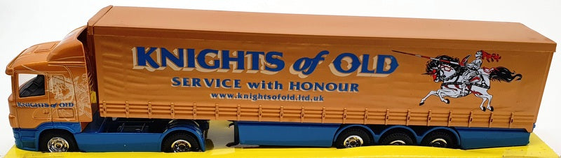 Corgi 1/64 Scale Model Truck TY86624 - Scania Curtainside Knights of Gold