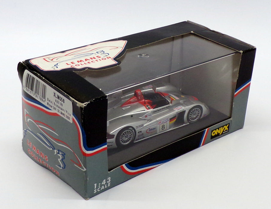 Onyx 1/43 Scale XLM058 - Audi R8 - #8 Winner Le Mans 2000 - Silver