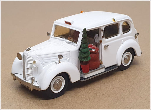 Model Road Replicas 1/43 Scale MRR1B - 1958 Austin FX3D Christmas Taxi - White