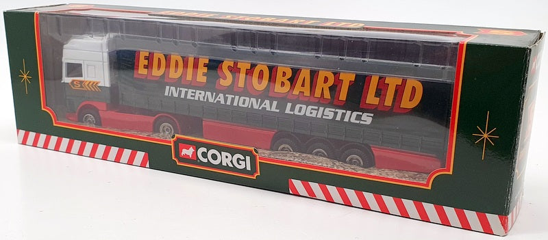 Corgi 1/64 Scale Model Truck TY87010 - DAF 95 Cab & Curtainside Eddie Stobart