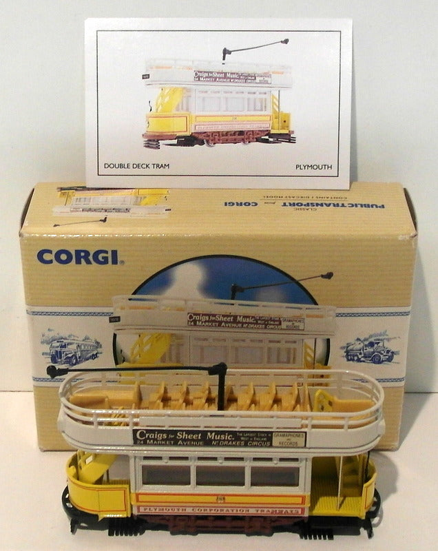 Corgi 1/76 Scale Diecast 97269 - Double Deck Tram - Plymouth