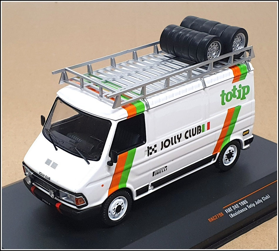 Ixo 1/43 Scale RAC279X - Fiat 242 Assistance Van - Totip Jolly Club 1985