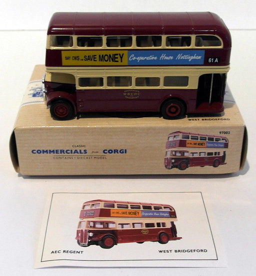 Corgi 1/76 Scale Diecast 97003 - AEC Regent - West Bridgeford