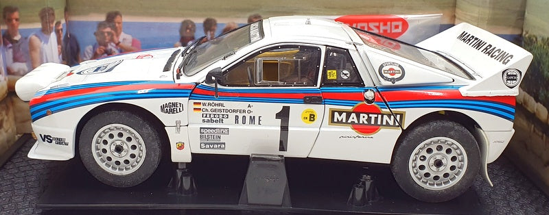 Kyosho 1/18 Scale Diecast 08301B - Lancia 037 Rally 1983 RMC #1 Martini