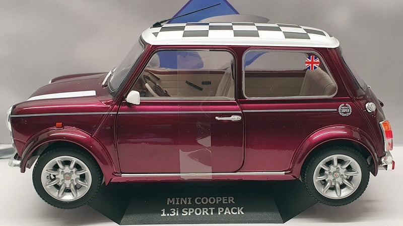 Solido 1/18 Scale S1800606 - 1997 Mini Cooper 1.3i Sport Pack - Purple