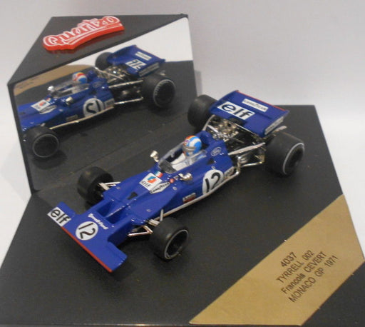 Quartzo 1/43 Scale - 4037. TYRRELL 002 FRANCOIS CEVERT MONACO GP 1971