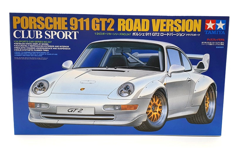 Tamiya 1 24 Scale Model Kit 24247 Porsche 911 GT2 Road Version Club Sport