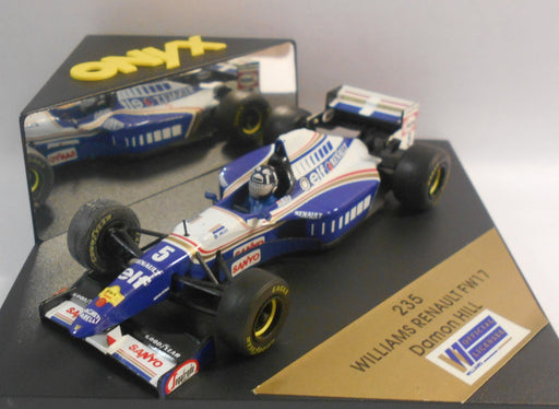 Onyx 1/43 Scale - 235 WILLIAMS RENAULT FW17 DAMON HILL