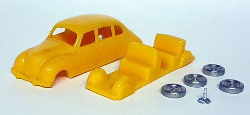 Unbranded 1/43 Scale Resin Unbuilt Kit - 105K Vintage Car Yellow