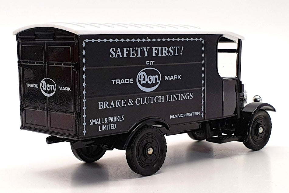 Corgi 13cm Long Diecast 910 - Thornycroft Van Safety First - Black/White