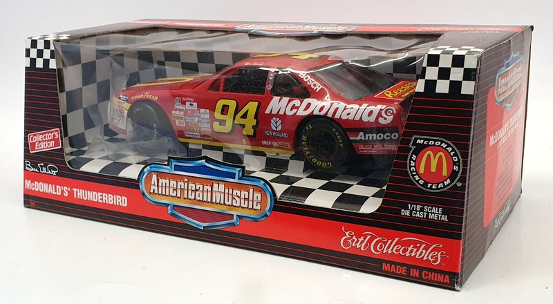 Ertl 1/18 Scale Diecast 7302 - 1996 Ford Thunderbird #94 McDonald's