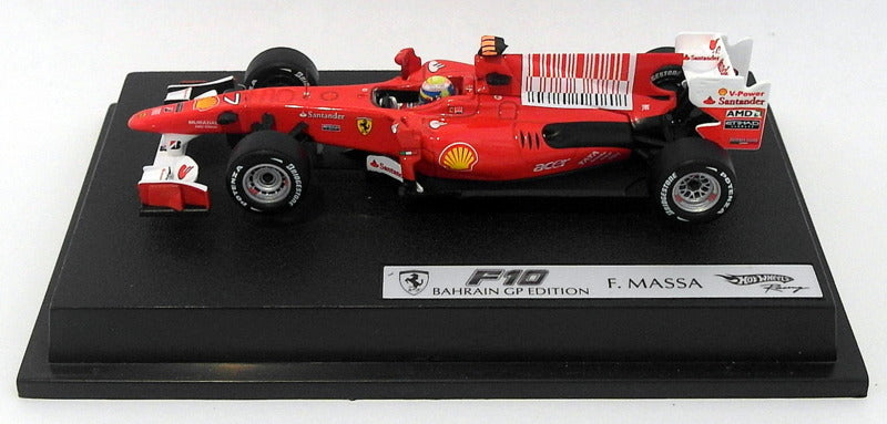 Hot Wheels F1 1/43 Scale Diecast T6290 - Ferrari F10 Bahrain GP - F.Massa