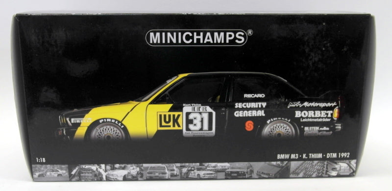 Minichamps 1/18 Scale Diecast - 180 882031 BMW M3 DTM K Thiim 1st Eifelrennen