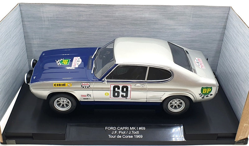 Model Car Group 1/18 Scale MCG18298R Ford Capri MK I #69 T.D.C 1969 J.F.Piot