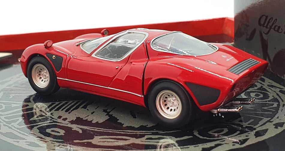 Minichamps 1/43 Scale 436 120920 - 1968 Alfa Romeo Tipo 33 Stradale - Red