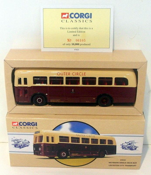 Corgi 1/50 Scale 97810 - Weymann Single Deck Bus - Leicester City Transport