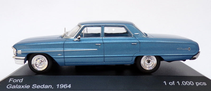 Whitebox 1/43 Scale WB132 - 1964 Ford Galaxie Sedan - Metallic Blue