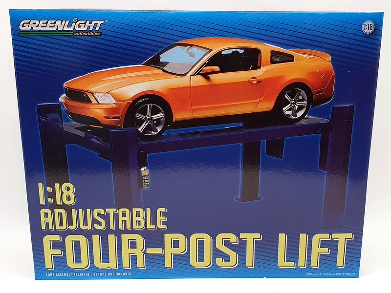 Greenlight 1/18 Scale 12884 - Adjustable Four-Post Lift Garage Accessory