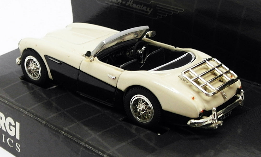 Corgi 1/43 Scale 02501 - Austin Healey Open Top - Black/White