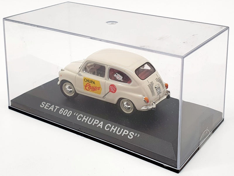 Altaya 1/43 Scale Diecast IR079 - Seat 600 "Chupa Chups" - White