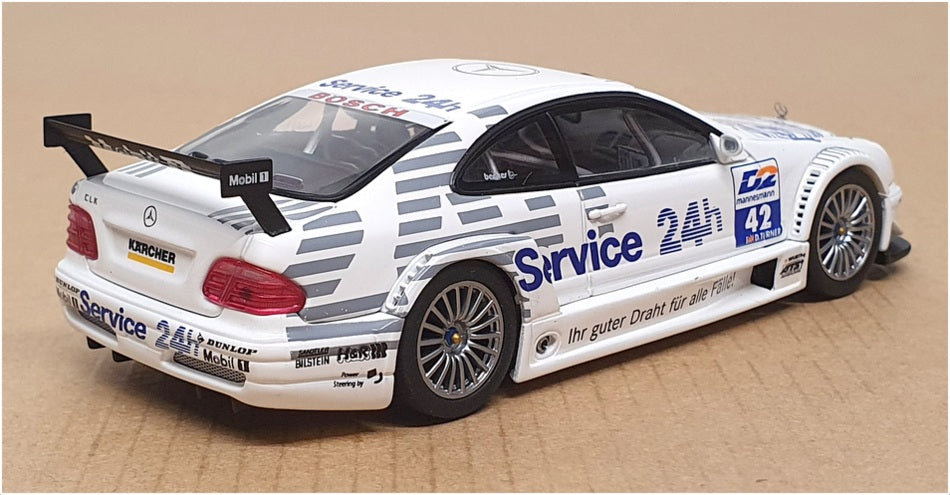 Autoart 1/43 Scale MB42W - Service 24h AMG Mercedes CLK #42 - White