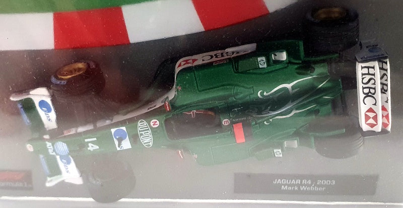 Altaya 1/43 Scale Model Car 1101IR8 - Jaguar R4 2003 Mark Webber