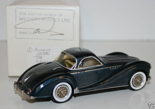 WESTERN MODELS MIKE STEPHENS 1st PROTOTYPE MODEL PLUMBIES 1938 DELAHAYE COUPE