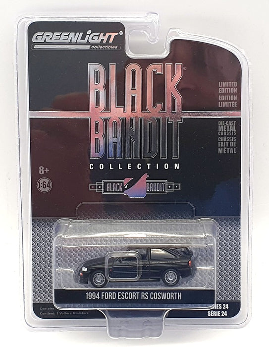 Greenlight 1/64 Scale Model Car 28050-D - 1994 Ford Escort RS Cosworth - Black