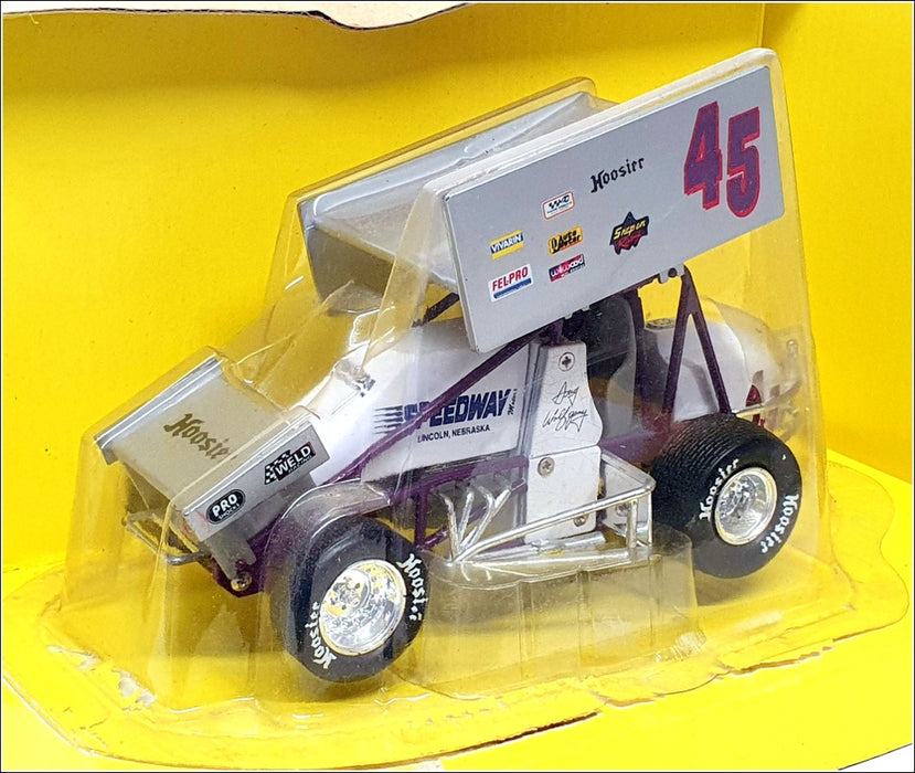 Racing Champions 1/24 Scale 09035 - Sprint Race Car No.45 Doug Wolfgang - White