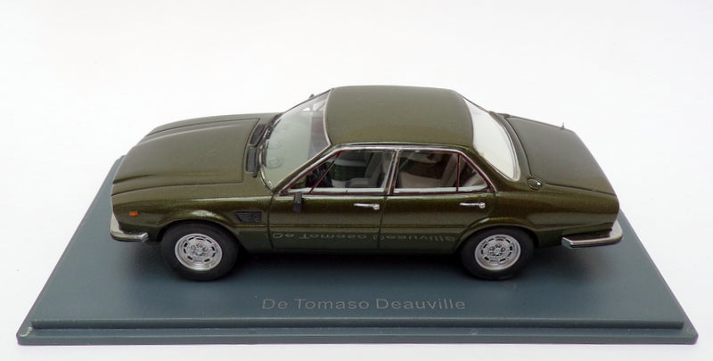 Neo 1/43 Scale Model Car NEO 43981 - De Tomaso Deauville - Metallic Green