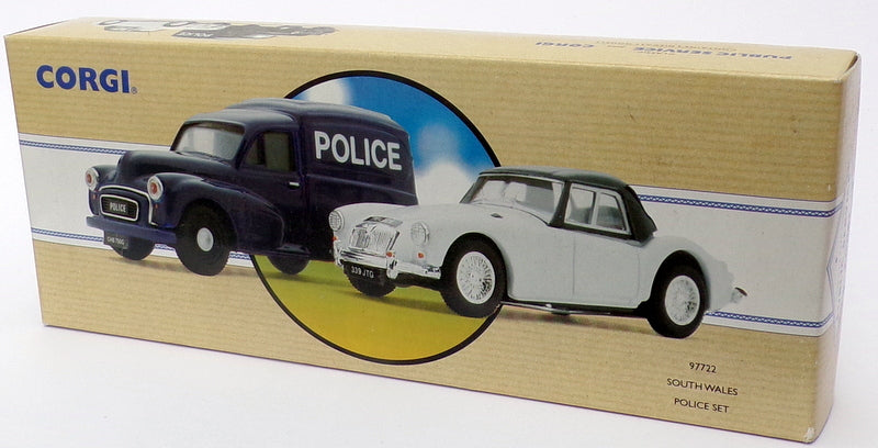 Corgi 1/43 Scale 97722 - Morris 1000 Van & MGA - South Wales Police