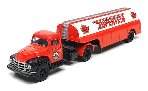 Corgi 1/50 Scale 56203 - Diamond T Semi Tanker Truck "Supertest" - Dk Orange