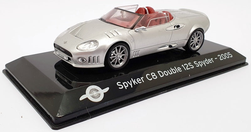 Altaya 1/43 Scale 1911IR4 - 2005 Spkyer C8 Double 12S Spyder - Silver