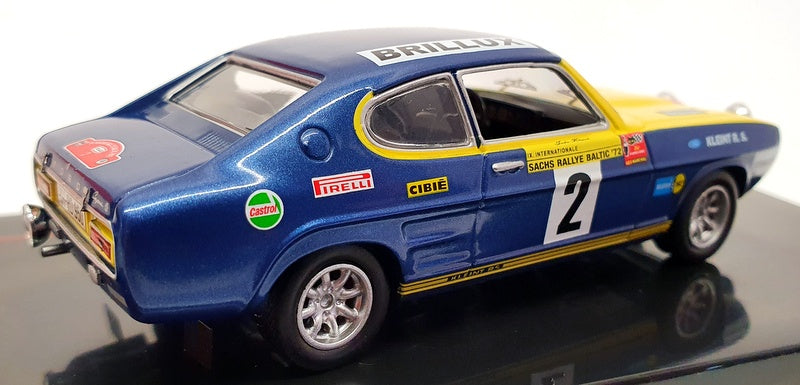 IXO Models 1/43 Scale Model Car RAC308 - 1972 Ford Capri #2 Sachs Rally Baltic