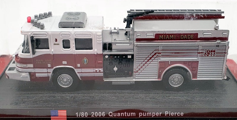 Altaya 1/80 Scale Fire Engine IR08010 - 2006 Quantum Pumper Pierce - Red