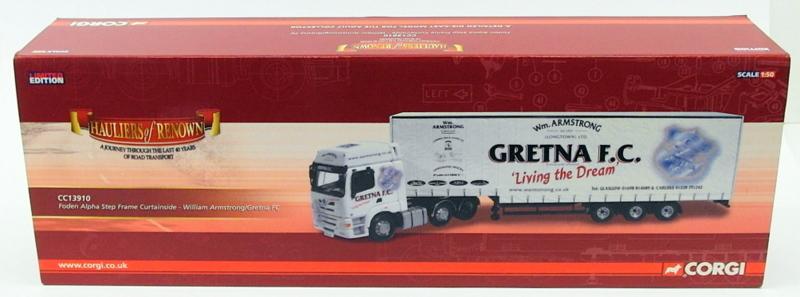 Corgi 1/50 Scale CC13910 - Foden Alpha Step Frame Curtainside - Armstrong/Gretna